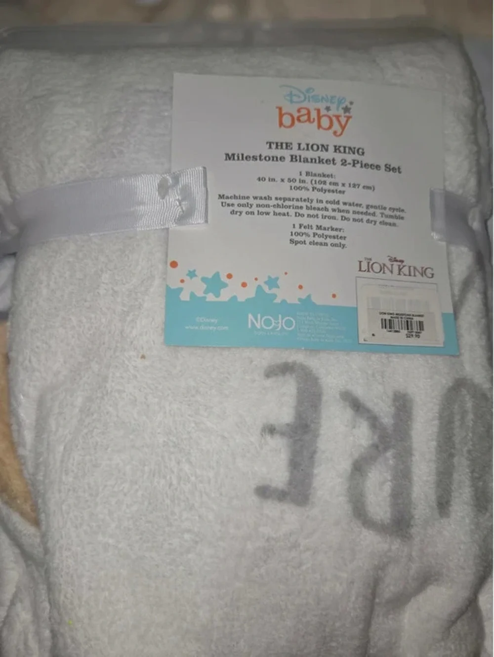 Disney the lion king milestone blanket
